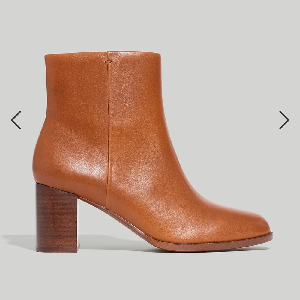 Madewell Mira Side-Seam Leather Ankle Boot size 10.5